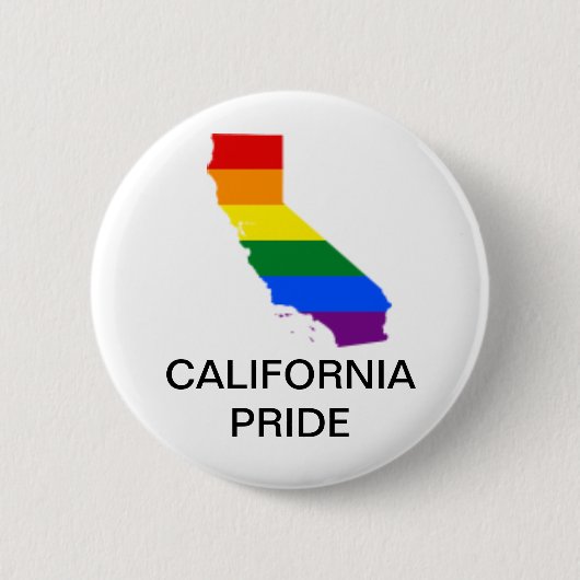 LGBTQ CALIFORNIA PRIDE BUTTON (Voorkant)