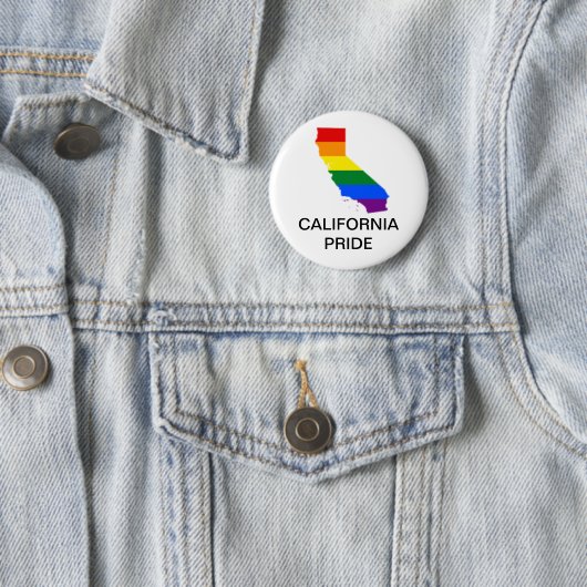 LGBTQ CALIFORNIA PRIDE BUTTON (In situ)