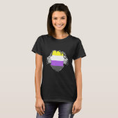 LGBTQ Chest Nonbinary Flag Nonbinary Pride Genderq T-shirt (Voorkant volledig)