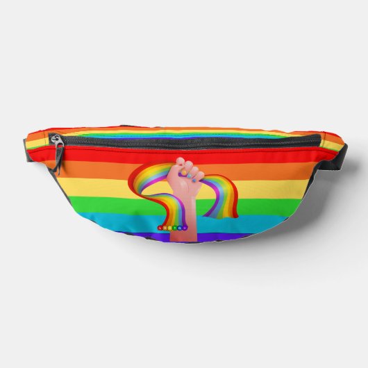 LGBTQ+ Colorful Rainbow Pride Heuptasje (Liggend)