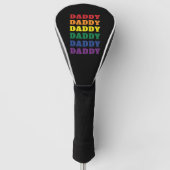 LGBTQ Dad Gay Pride Dad Vaderdag Golfheadcover (Voorkant)