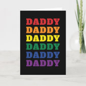 LGBTQ Dad Gay Pride Dad Vaderdag Kaart (Voorkant)