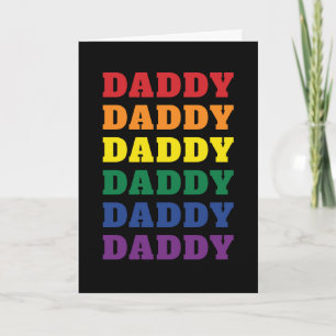 LGBTQ Dad Gay Pride Dad Vaderdag Kaart