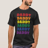 LGBTQ Dad Gay Pride Dad Vaderdag T-shirt (Voorkant)