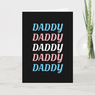 LGBTQ Dad Transgender Pride Dad Vaderdag Kaart