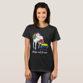 LGBTQ Daughter Son  Unicorn Mama T-shirt (Voorkant volledig)