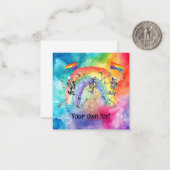 LGBTQ de Pride Note Kaart: Spread Love Notitiekaartje (Voorkant / Achterkant in situ)