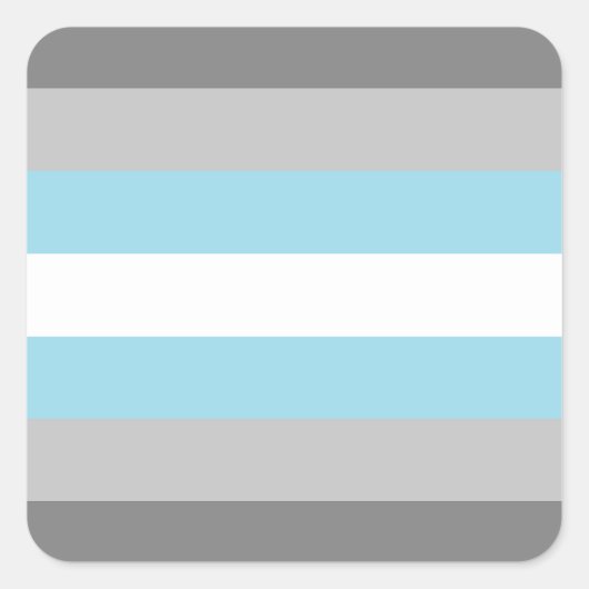 LGBTQ Demiboy Pride Vlag Vierkante Sticker (Voorkant)