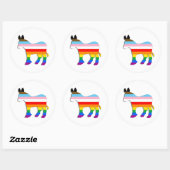 LGBTQ-democraat Ronde Sticker (Vel)