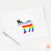 LGBTQ-democraat Ronde Sticker (Envelop)