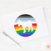 LGBTQ-democraat Ronde Sticker (Envelop)