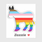 LGBTQ-democraat Sticker (Vel)