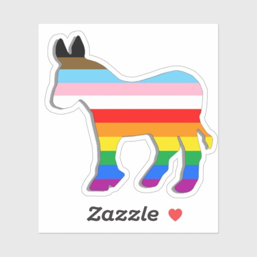 LGBTQ-democraat Sticker (Vel)