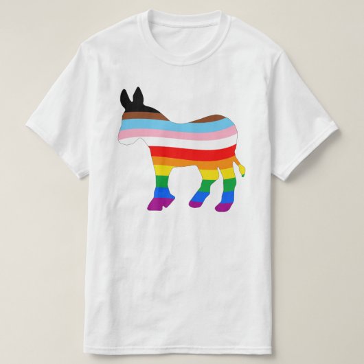 LGBTQ-democraat T-shirt (Design voorkant)