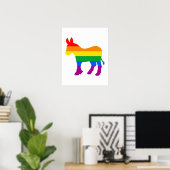 LGBTQ-democraat trots Poster (Thuiskantoor)