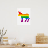 LGBTQ-democraat trots Poster (Keuken)