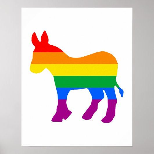 LGBTQ-democraat trots Poster (Voorkant)