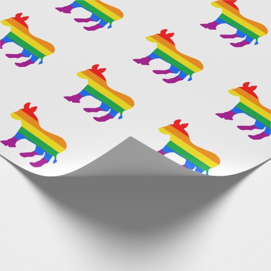 LGBTQ Democrat Pride Cadeaupapier (Hoek)