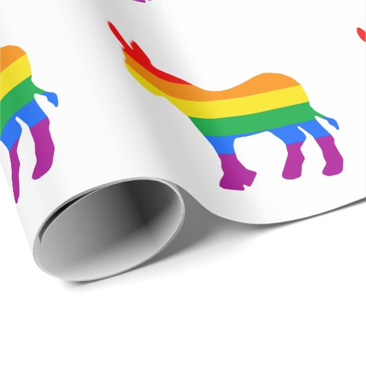 LGBTQ Democrat Pride Cadeaupapier (Rol Hoek)