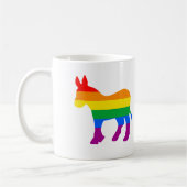 LGBTQ Democrat Pride Koffiemok (Links)
