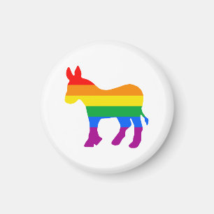 LGBTQ Democrat Pride Magneet
