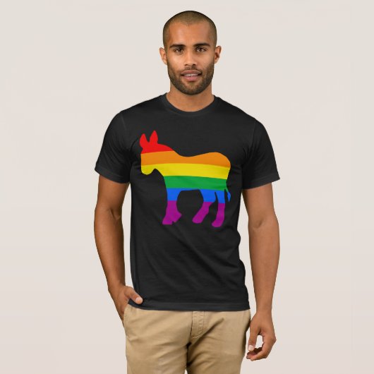 LGBTQ DEMOCRAT PRIDE T-SHIRT (Voorkant volledig)