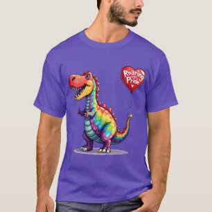 LGBTQ-dino brult van trots T-shirt
