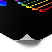 LGBTQ DNA Rainbow Flag Butterfly Gay Pride Month L Poster (Hoek)
