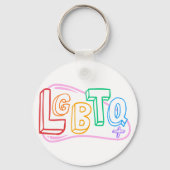 LGBTQ+ Doodle Sleutelhanger (Voorkant)