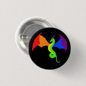 LGBTQ Dragon Button (Voorkant /achterkant)