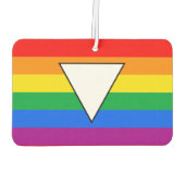 LGBTQ+ driehoek en regenboogpride Luchtverfrisser (Achterkant)