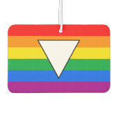 LGBTQ+ driehoek en regenboogpride Luchtverfrisser (Voorkant)