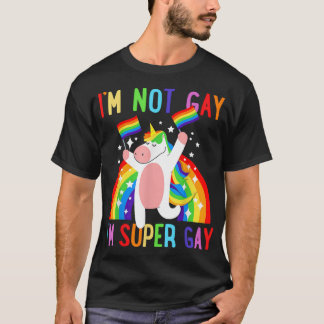 LGBTQ Eenhoorn Super Gay Pride LGBT Bondgenoot Reg T-shirt