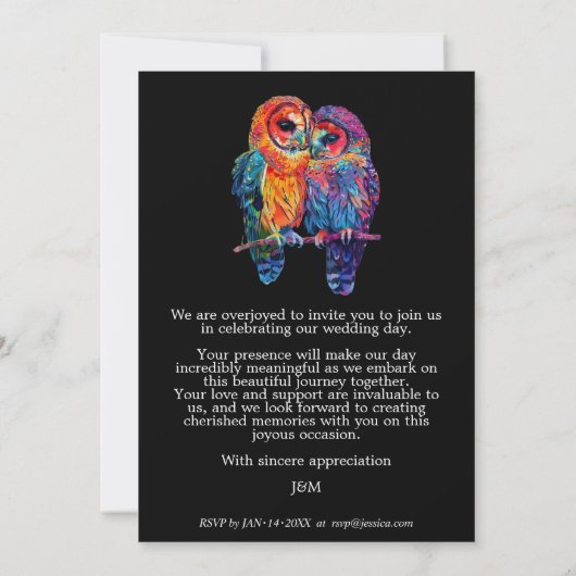 🌈 LGBTQ Eeuwige Eenheid bruiloft Kaart (Achterkant)