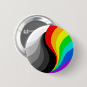 LGBTQ en Ally ying yang Button (Voorkant /achterkant)