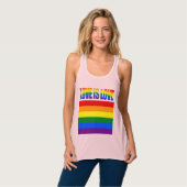 LGBTQ Equality Love LGBT Rainbow Flag Gay Pride Tanktop (Volledige Voorkant)
