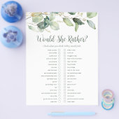 LGBTQ Eucalyptus Bruiloftsspelletjes Flyer (Enkel)