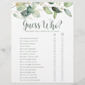 LGBTQ Eucalyptus Vrijgezellenfeest Games Flyer (Achterkant)