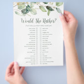 LGBTQ Eucalyptus Vrijgezellenfeest Games Flyer (Hand)