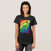 LGBTQ Flag Gay Pride Month Rainbow Dinosaurs LGBT  T-shirt (Voorkant volledig)