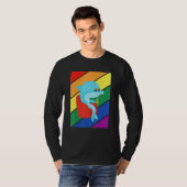 Lgbtq Flag Gay Pride Month Rainbow Dolphin Lgbt Gl T-shirt (Voorkant volledig)