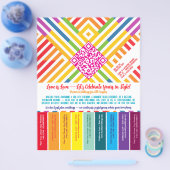 LGBTQ+ flyer om af te scheuren (Enkel)