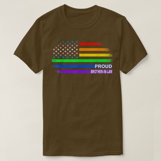 LGBTQ fors schoonbroer Gay Pride LGBT Ally Rai T-shirt (Design voorkant)
