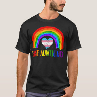LGBTQ Free Auntie Hugs Gay Pride LGBT Rainbow Moth T-shirt