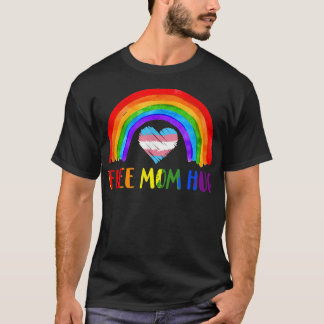 Lgbtq Free Mom Hugs Gay Pride Lgbt Rainbow Mother' T-shirt