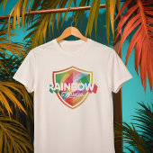 LGBTQ Fun Rainbow Pride Kleurrijke Heart Shield Tri-Blend Shirt