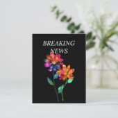 LGBTQ  FUNNY Wedding date CHANGE Petals & Pride  Informatiekaartje (Staand voorkant)