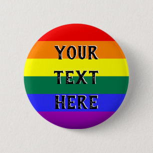 LGBTQ Gay Lesbian Pride Equality Ronde Button 5,7 Cm