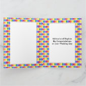 LGBTQ Gay Man Silhouette en Rainbow-Mannen Kaart (Binnen)