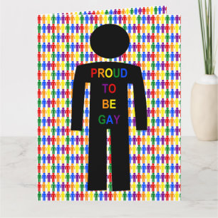 LGBTQ Gay Man Silhouette en Rainbow-Mannen Kaart